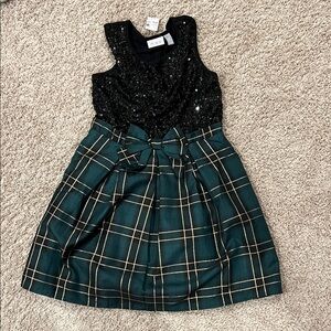 Sequin and Plaid Dress